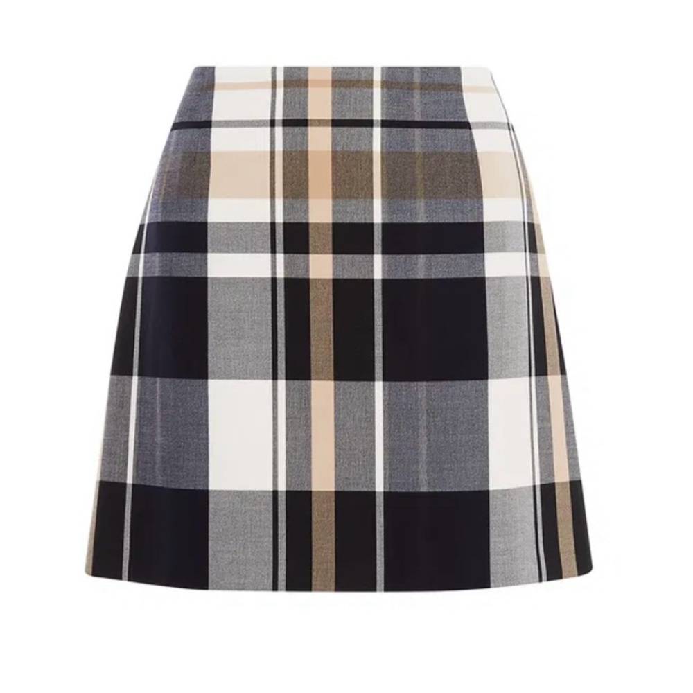 Karen Millen Tartan Check Mini Skirt